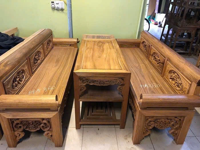 Bộ bàn ghế gỗ HA-350