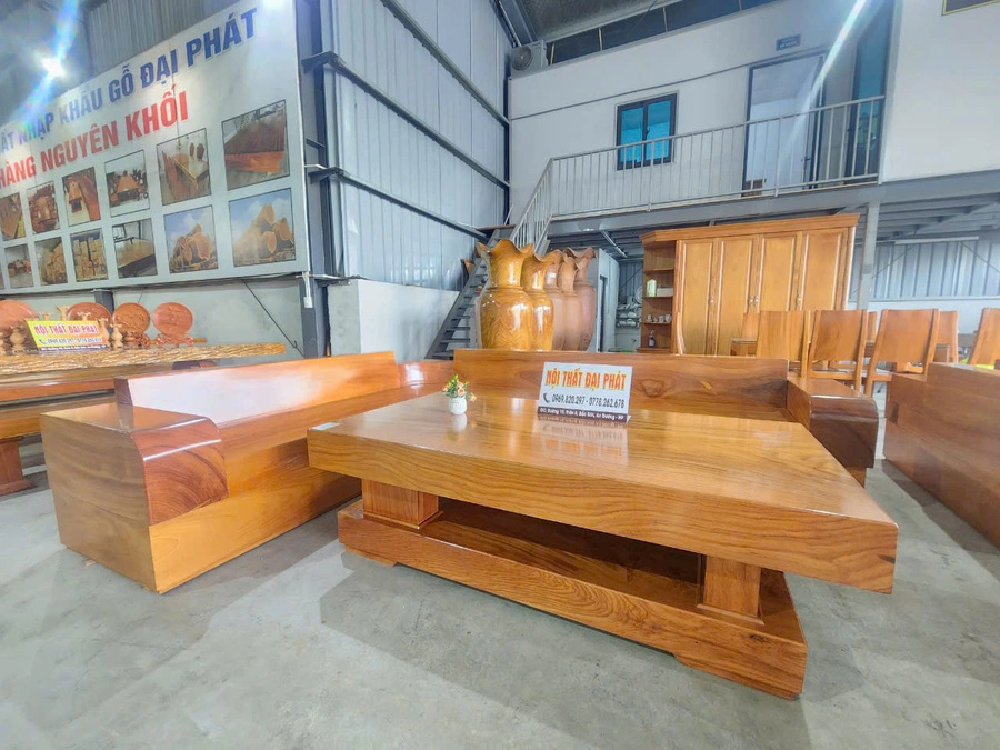 Sofa nguyên khối gỗ gõ pachy