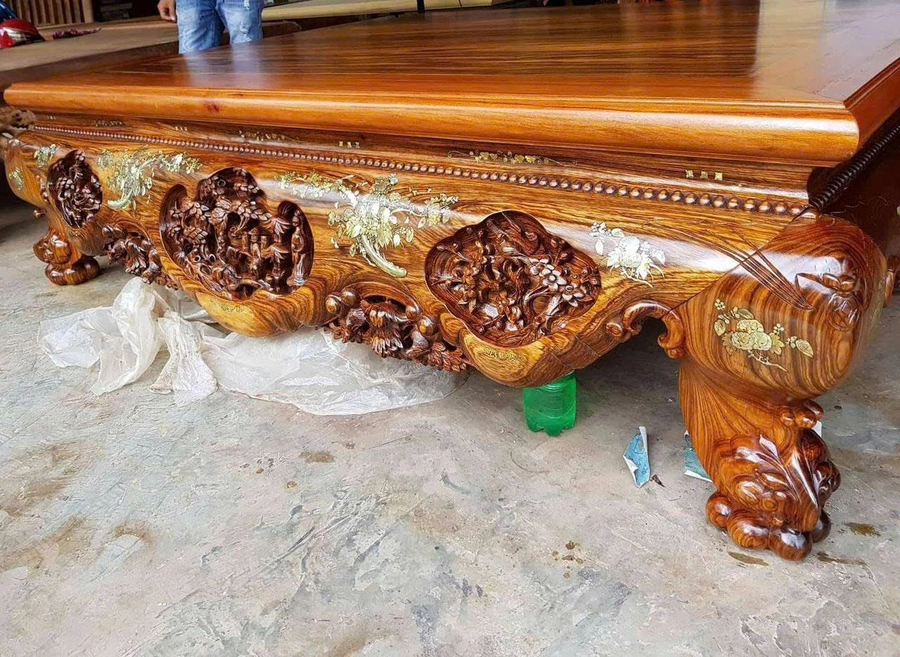 Sập gỗ khảm trai sang trọng, quý phái 