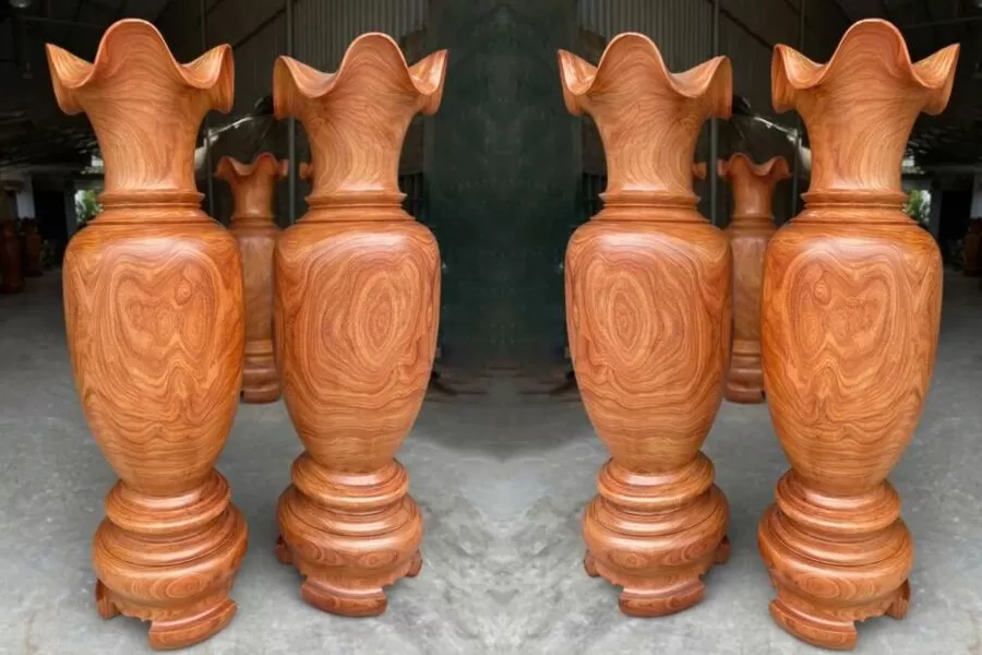 Lục bình 1m60 gỗ hương đỏ