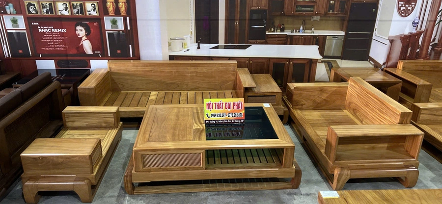 Sofa đùi gà gỗ gõ