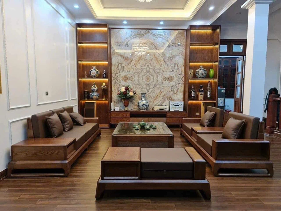 Sofa đùi gà phòng khách tinh gọn